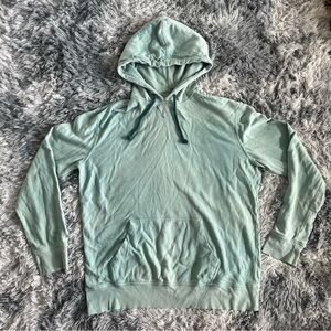 Goodfellow Mint Green and Blue Tie Dye Hoodie Sweatshirt w/ Drawstrings - Size L